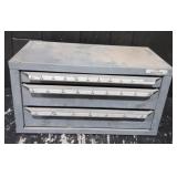 Metal 3 Drawer Organizer Container w/Bits