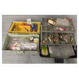 (2) Plastic Tackle Boxes w/ Tackle