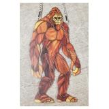 Transparent Bigfoot Window Hanger