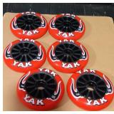 (6) Yak 100m Pro Scooter Wheels 78A