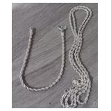 Sterling Silver Necklace & Bracelet