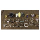 (24) Assorted Fashion Rings