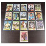 (16) 1970s/80s Star Baseball Cards