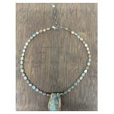 Sterling Silver Turquoise/Jasper? Necklace