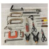 Assortment of Various Tools in Wood Box