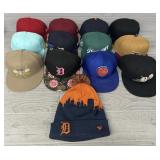 (13) Assorted Detroit Sports Team Hats