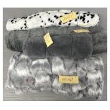(4) Various Large Rolls of Faux Fur