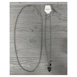 (2) Assorted Silver Tone Necklaces
