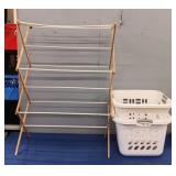 (2) Laundry Baskets & Dry Line Rack
