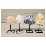 (4) Different Rocks on Stands