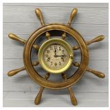 Vintage Seth Thomas Ships Wheel Clock