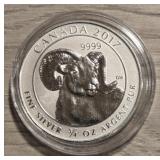 ï¿½-Ounce Silver Round: Ram