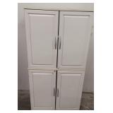 White 4-Door Cabinet