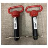 (2) Red Head Hitch Pins