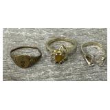 (3) Vintage Rings