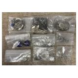 Assorted Silver Jewelry Pieces