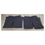 (2) Men's Black Slacks