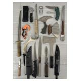 (17) Various Vintage Knives & Tools