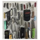 (29) Assorted Pocket Knives & Tools