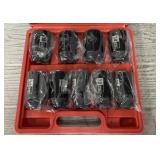 (9)Pc 1/2ï¿½ Dr Axle Nut Socket Set Metric