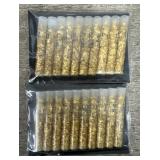 (20) Small Vials of Gold Flakes