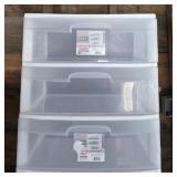 3-Drawer Plastic Sterilite Storage Container #1
