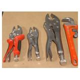 Vice Grips & Pipe Wrench
