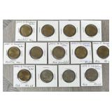 (13) Sacagawea Dollars & Susan B Anthony Dollars