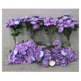 Assortment of Silk Water Resistant Flowers