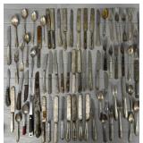 Assortment of Antique Silverware