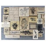 (25) Assorted Rubber Stamps