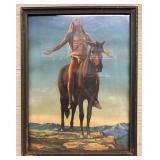 Framed Antique 'Appeal to The Great Spirit' Print
