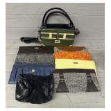 Green Miche Purse w/ (7)Covers & (2)Extra Handles
