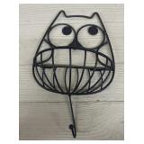 Owl Wall Basket w/ Hook