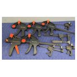 (9) Assorted Shop Clamps