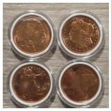 (4) ï¿½ oz Copper Rounds