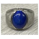 Sterling Silver & Lapis Ring