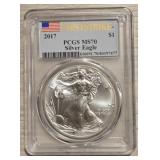 2017 1st Strike Silver Eagle: PCGS MS70