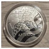 One Ounce Silver Round: Gulf of America