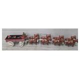 Cast Iron Horse & Wagon Decor