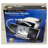 Television Radio w/ Sliding Speaker System