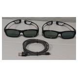 Set of SamSSG 3300GR Rechargeable 3D Glasses