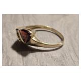 Gorgeous 14K Gold, Diamond & Garnet Ring