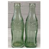 (2) Coca Cola Spokane & Barstow Bottles