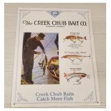 The Creek Chub Bait Co Metal Sign