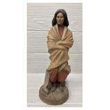 Native American Statue by Kay Clark Clay Sacagawea