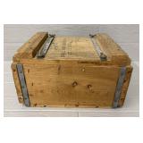 Small Arms Ammunition Wood Ammo Box