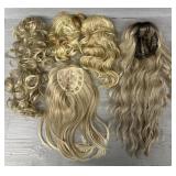 (5) Assorted Wigs/Hair Pieces