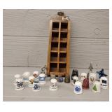 Variety of Thimbles  & Small Shelf