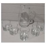 Glass Pitcher & Glasses